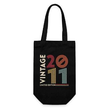 Geburtstag Limited Edition 2011 - Geschenkbeutel für Flaschen - Schwarz - Vorne