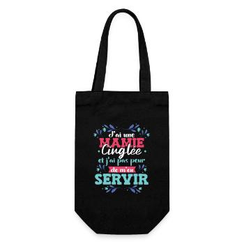 Fête Des Mères Mamie Humour Mémé - Sac à bouteille - noir - Devant