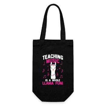 Les cours de musique sont un alpaga amusant de lama - Sac à bouteille - noir - Devant