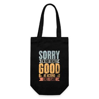 Introvertis vintage Je ne suis pas vraiment doué pour jouer - Sac à bouteille - noir - Devant