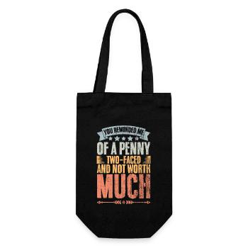 Tu me rappelles un traître à deux visages Penny Vintage - Sac à bouteille - noir - Devant