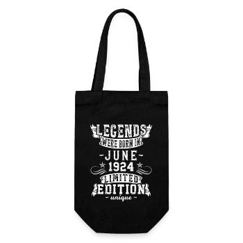Birthday: June 1924 Limited Edition Vintage - Gift Bag for Bottles - black - Front