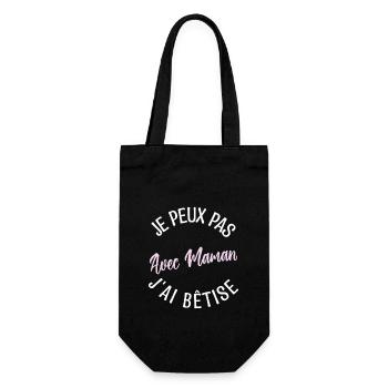 Cadeau maman, cadeau mère. cadeau maman de l'année - Sac à bouteille - noir - Devant