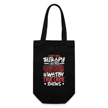 True Crime Murder Spy Crime Interest Gift Idea - Geschenkbeutel für Flaschen - Schwarz - Vorne