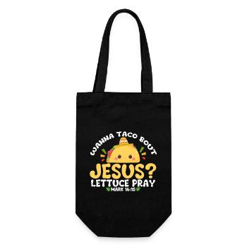 envie de taco bout de laitue Jésus prier Cinco De Mayo - Sac à bouteille - noir - Devant