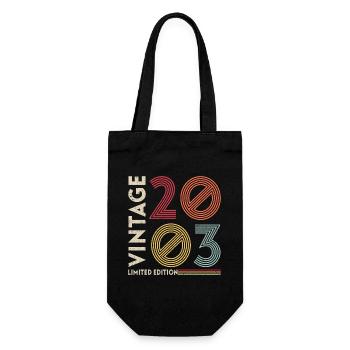 Millésime 2003 Anniversaire - Sac à bouteille - noir - Devant