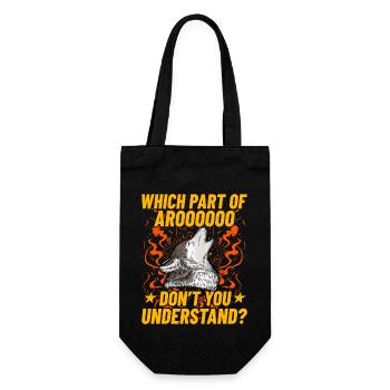Quelle partie d’arooooo ne comprenez-vous pas? Rauque - Sac à bouteille - noir - Devant