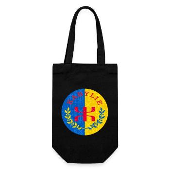 Drapeau Kabylie - écriture tifinagh - Sac à bouteille - noir - Devant