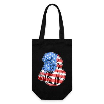 Poodle Poodle Flag - Gift Bag for Bottles - black - Front