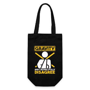 Funny Broken Arm - Gift Bag for Bottles - black - Front