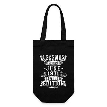 Date de naissance : Juin 1971 Edition Limitée Millésime - Sac à bouteille - noir - Devant