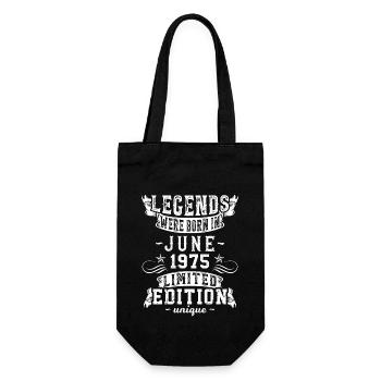 Date de naissance : Juin 1975 Edition Limitée Vintage - Sac à bouteille - noir - Devant