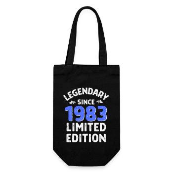 Geboren 1983, Legende seitdem - Geschenkbeutel für Flaschen - Schwarz - Vorne