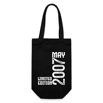 Gift May 2007. anniversary may 2007. May 2007. - Gift Bag for Bottles - black - Front