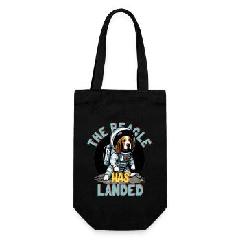 The Beagle Has Landed - Gift Bag for Bottles - black - Front
