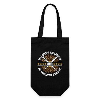 Anästhesist Und Anästhesie - Gift Bag for Bottles - black - Front