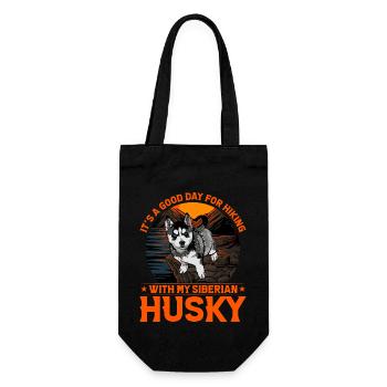 C’est une bonne journée pour faire de la randonnée avec mon Husky sibérien - Sac à bouteille - noir - Devant