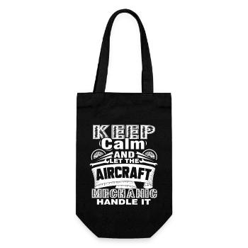 Let The Aircraft Mechanic Handle It - Gift Bag for Bottles - black - Front