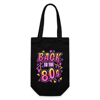 Années 1980, 1980, Retro Spruch Retour aux années 80 - Sac à bouteille - noir - Devant