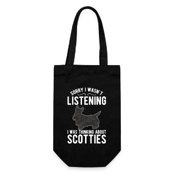 Scottish Terrier Scottie Dog - Gift Bag for Bottles - black - Front