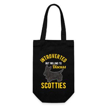 Scottish Terrier Scottie Dog - Gift Bag for Bottles - black - Front