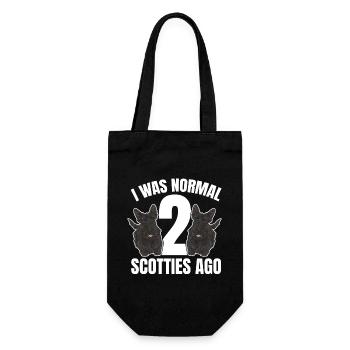 Scottish Terrier Scottie Dog - Gift Bag for Bottles - black - Front