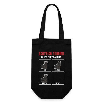 Scottish Terrier Scottie Dog - Gift Bag for Bottles - black - Front
