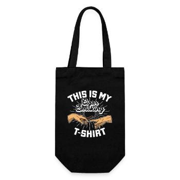 Smoking Cigar Cigars Daddy Lovers Tobacco - Gift Bag for Bottles - black - Front