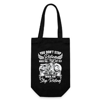 Motorcyclist Rider Motorbike Motorcycle Rider - Gift Bag for Bottles - black - Front