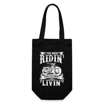 Motorbike Rider Bike Rider Motorcycle - Gift Bag for Bottles - black - Front