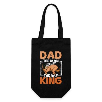 Papa le roi paresseux de la sieste - Sac à bouteille - noir - Devant