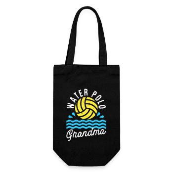 Wasserball Oma Liebe Spieltag Meisterschaft Team - Geschenkbeutel für Flaschen - Schwarz - Vorne