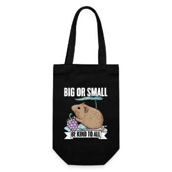Be Kind To All Big Or Small Animals Awesome - Gift Bag for Bottles - black - Front