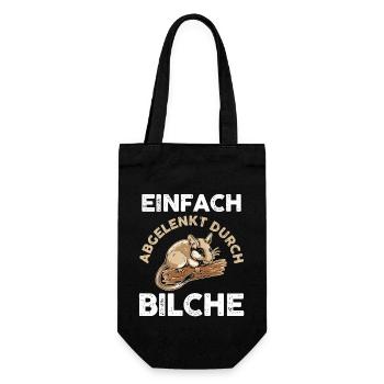 Bilch - Geschenkbeutel für Flaschen - Schwarz - Vorne