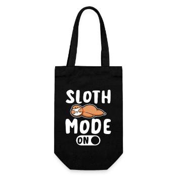 Sloth mode on - Gift Bag for Bottles - black - Front