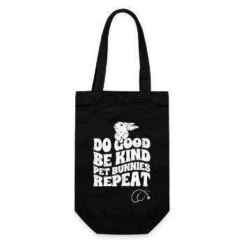 Awesome Do Good Be Kind A Bunny Lover Animal - Sac à bouteille - noir - Devant