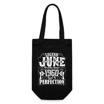 juin 1960. Anniversaire juin 1960 Cadeau juin 1960 - Sac à bouteille - noir - Devant