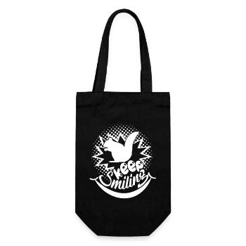 Squirrel Squirrel Keep Smiling - Gift Bag for Bottles - black - Front