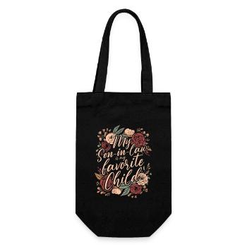Mon gendre est mon enfant préféré pour ma mère - Sac à bouteille - noir - Devant