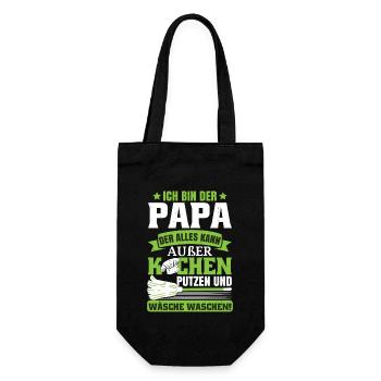 Lustiges Männertag Papa Vatertagsgeschenk - Geschenkbeutel für Flaschen - Schwarz - Vorne