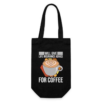 Life Insurance Agent Design Für - Geschenkbeutel für Flaschen - Schwarz - Vorne