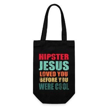 Funny Jesus Saying - Gift Bag for Bottles - black - Front