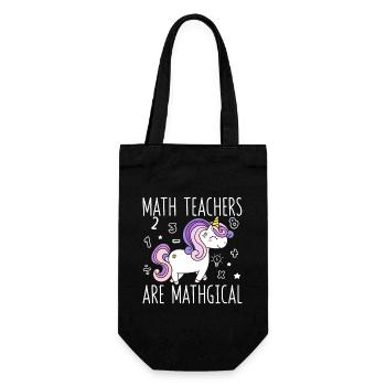 Les professeurs de mathématiques sont des professeurs de licorne drôles de mathématiques - Sac à bouteille - noir - Devant