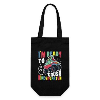 I'm ready to nursery dinosaurs back to - Gift Bag for Bottles - black - Front