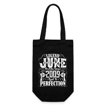juin 2009. Anniversaire juin 2009 Cadeau juin 2009 - Sac à bouteille - noir - Devant