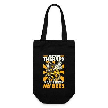 Honey bee beekeeping beekeeper honey bee apiary - Gift Bag for Bottles - black - Front
