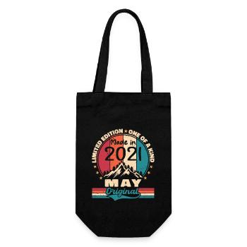 Mai 2021 Anniversaire Mai 2021 Original Mai Cadeau - Sac à bouteille - noir - Devant