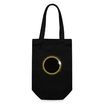 Solar eclipse - Gift Bag for Bottles - black - Front
