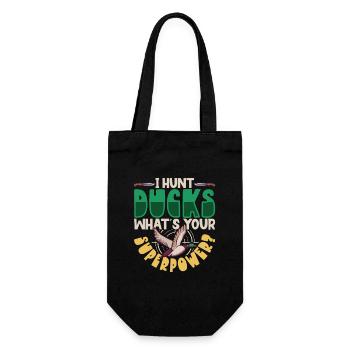 Duck Hunt Duck Hunter Bird Hunting Duck Hunting - Gift Bag for Bottles - black - Front