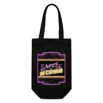 kaffeeliebhaber kaffeesatz chihuahua welpe - Geschenkbeutel für Flaschen - Schwarz - Vorne